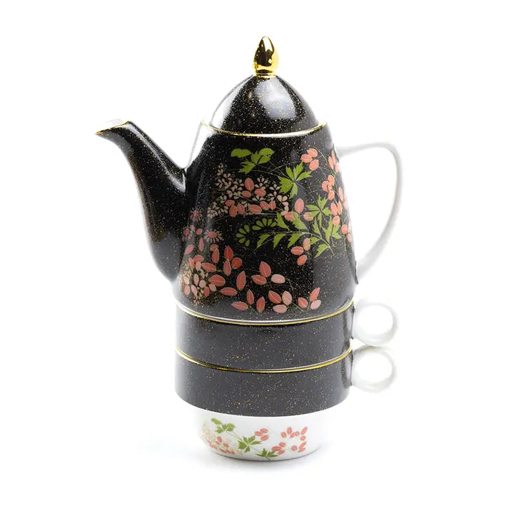 Tokyo Blossom Tea For Two Set – Fine Porcelain Teapot & Cups