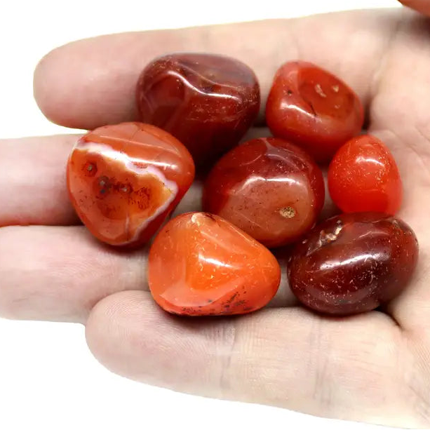Carnelian Tumbled Stones – 3 for $10 | Motivation & Confidence Crystal
