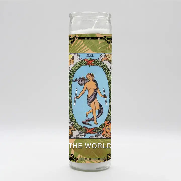 Tarot Ritual Candle — The World