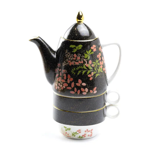 Tokyo Blossom Tea For Two Set – Fine Porcelain Teapot & Cups