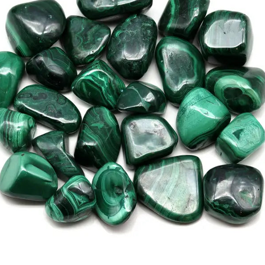 Malachite Tumbled Stones – 3 for $30 | Protection & Transformation Crystal