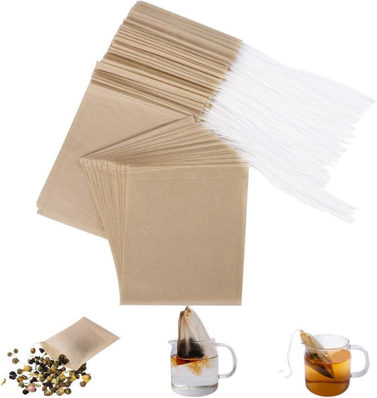 Aksuaple Eco-Fil Disposable Tea Filter Bags for Loose Tea ( 10 pack )