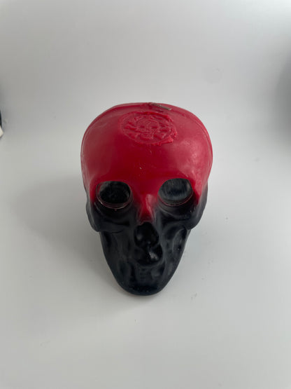 Skull Two Tone Mirror Candle