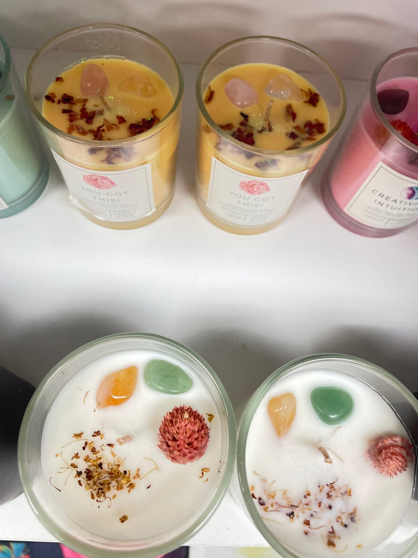 Crystal Gemstone Soy Candles (Scented)