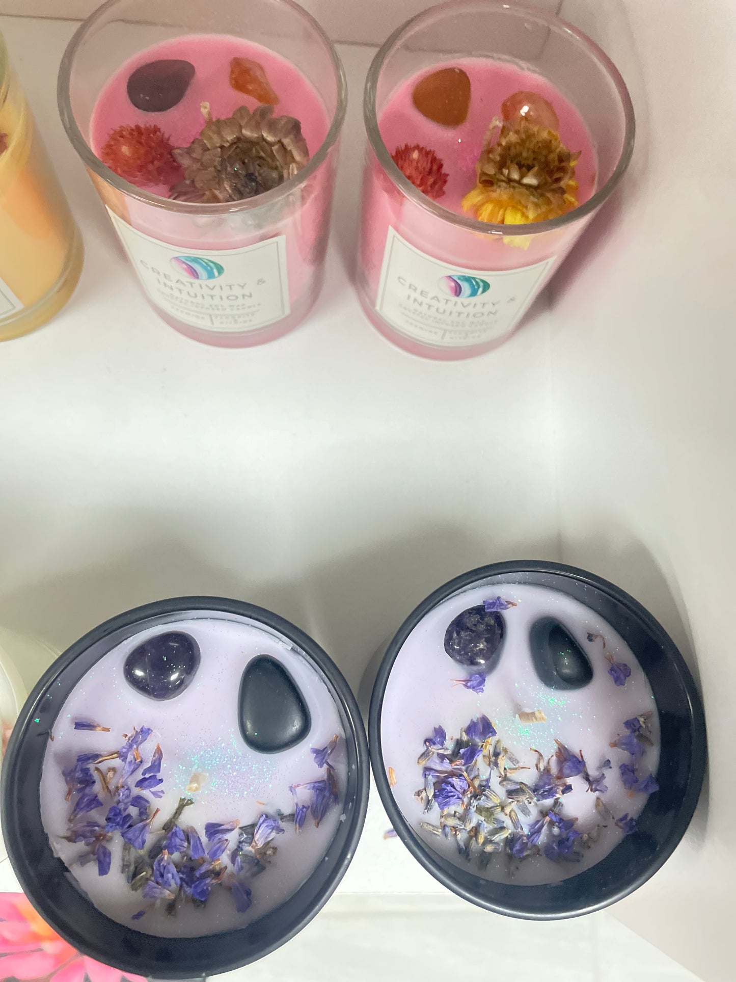 Crystal Gemstone Soy Candles (Scented)