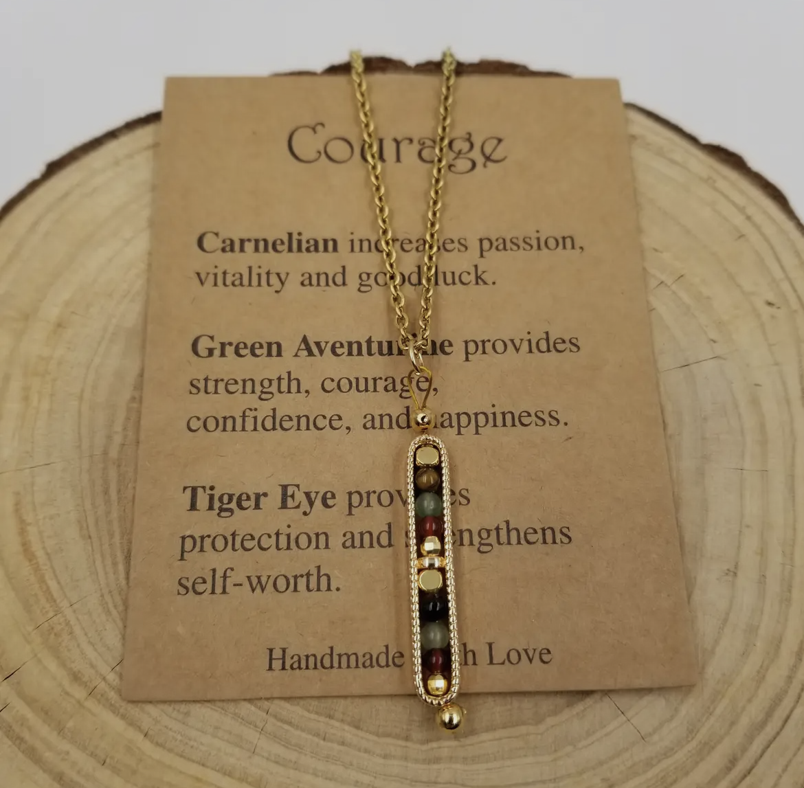 Natural Stone Wishing Necklace