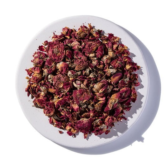 Red Rose Buds and Petals Whole