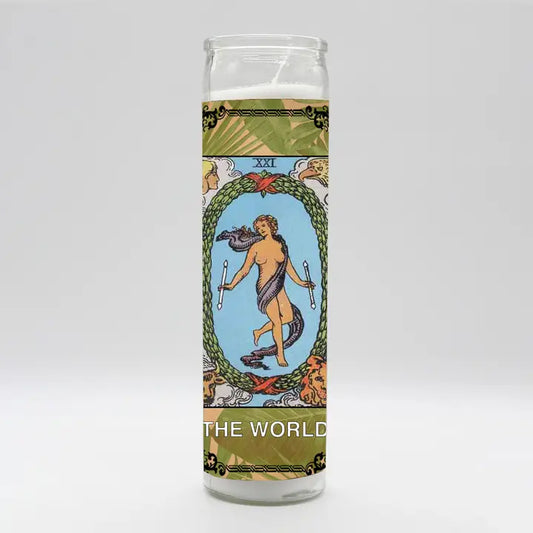 Tarot Ritual Candle — The World
